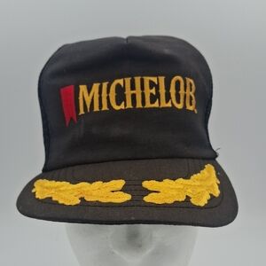 Michelob Gold Leaf Vintage Trucker Cap 6 7/8 - 7 5/8